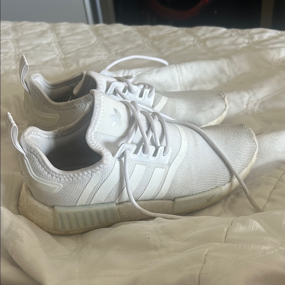Adidas White NMD R1 Sneakers